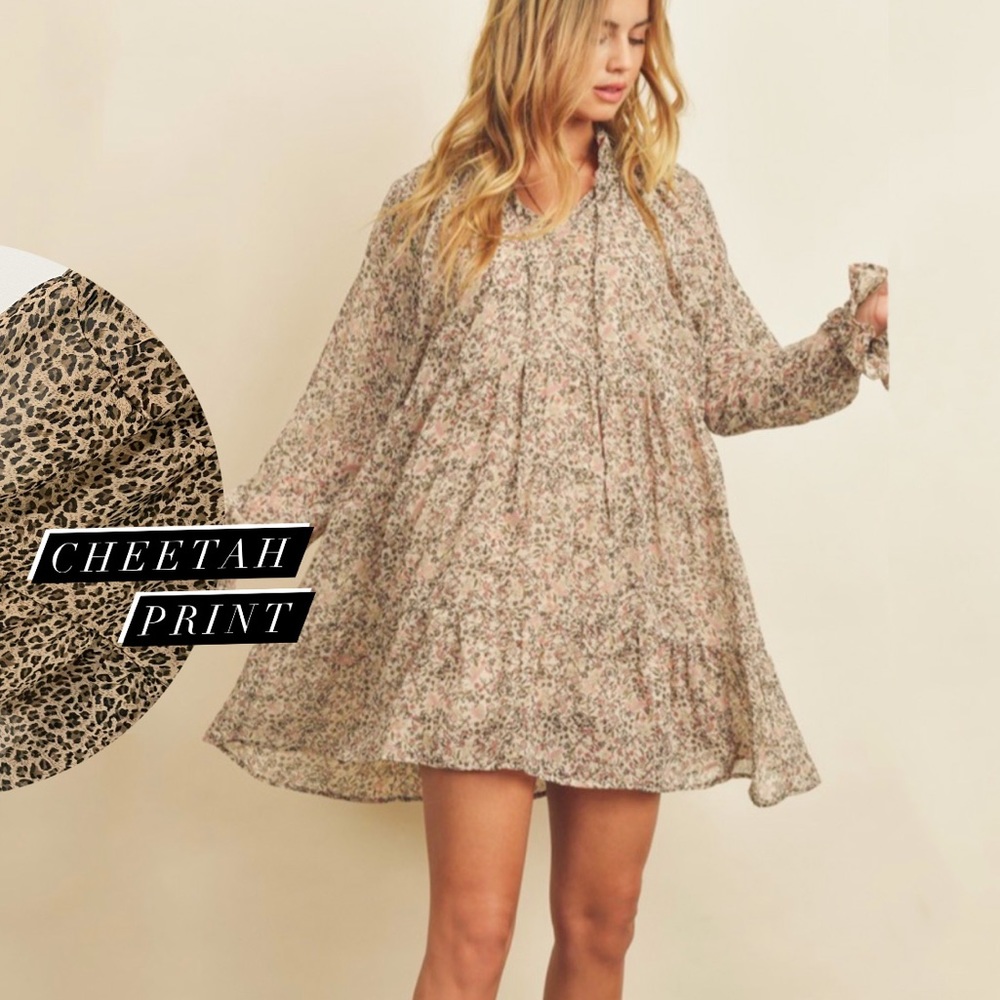 DRESS FORUM Tiered Dress Size Small